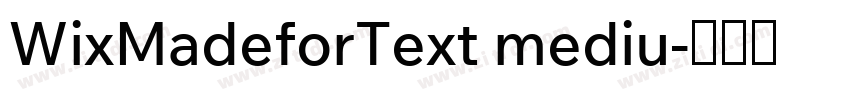 WixMadeforText mediu字体转换 WixMadeforText mediu字体转换